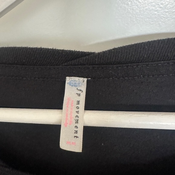 Free People Black Twist Front Blouse - Picture 2 of 3